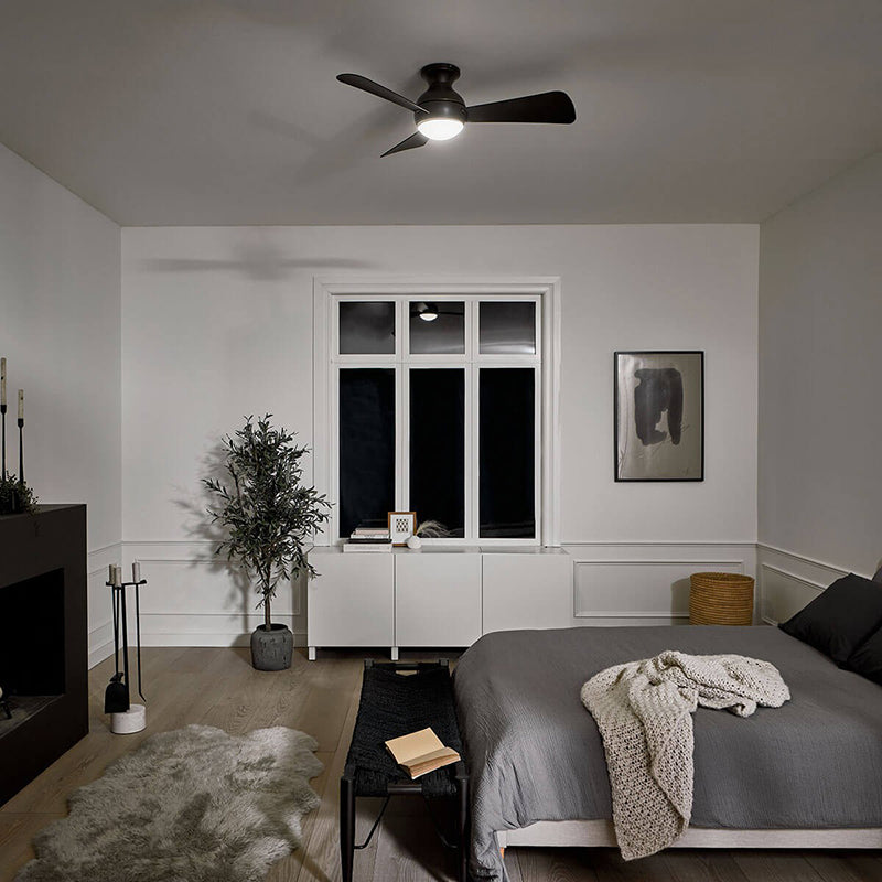 Kichler 330150 Sola 34" Outdoor Ceiling Fan with LED Light Kit