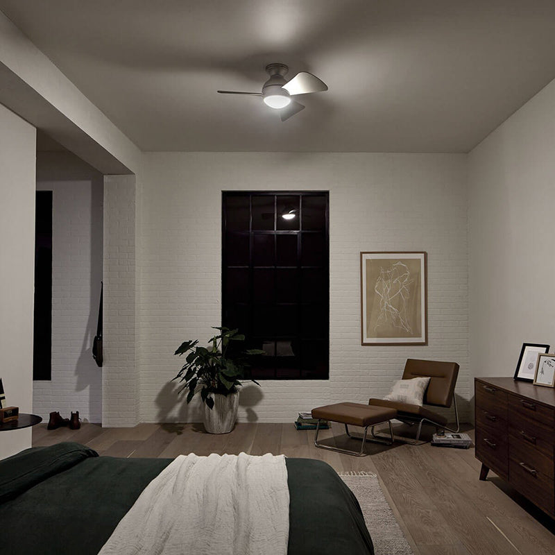 Kichler 330150 Sola 34" Outdoor Ceiling Fan with LED Light Kit