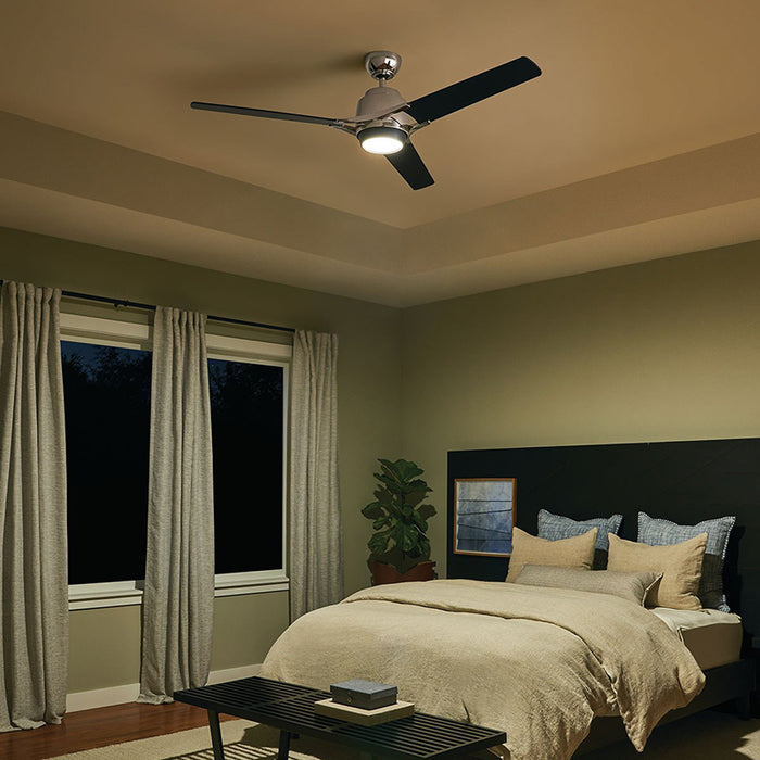 Kichler 300060 Zeus 60" Ceiling Fan with LED Light Kit