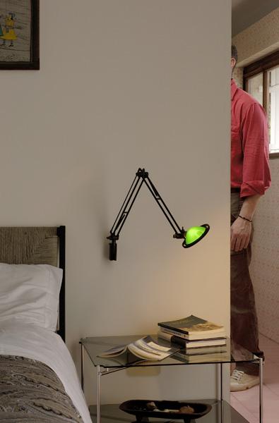 Luceplan D12ELa.45 Berenice 17" Tall Arm Wall Light