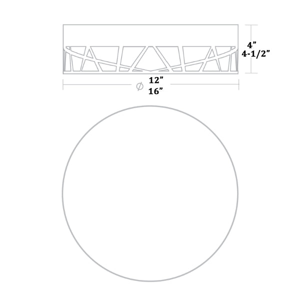 AFX BOF Series Boon LED Flush Mount