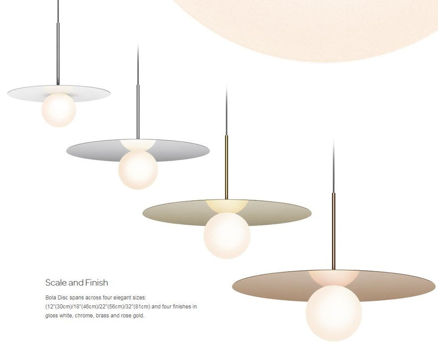 Pablo Designs Bola Disc 18" LED Pendant
