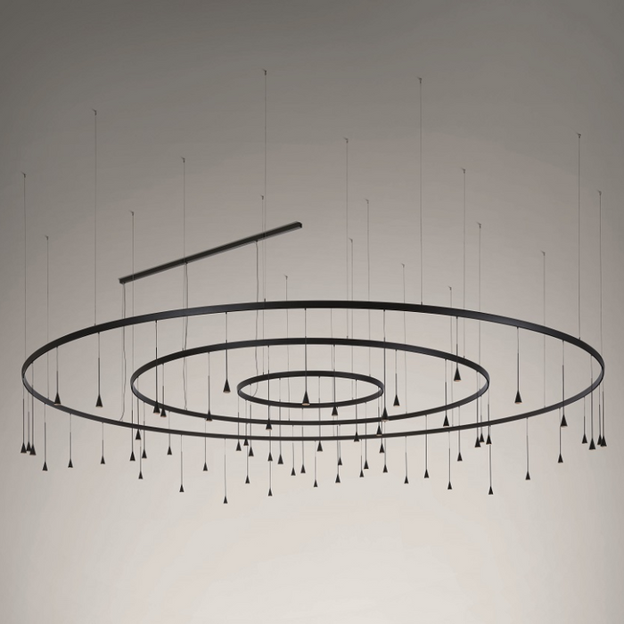 Bover Skybell Circle S/62L/42 197" LED Pendant, Up and Down Light