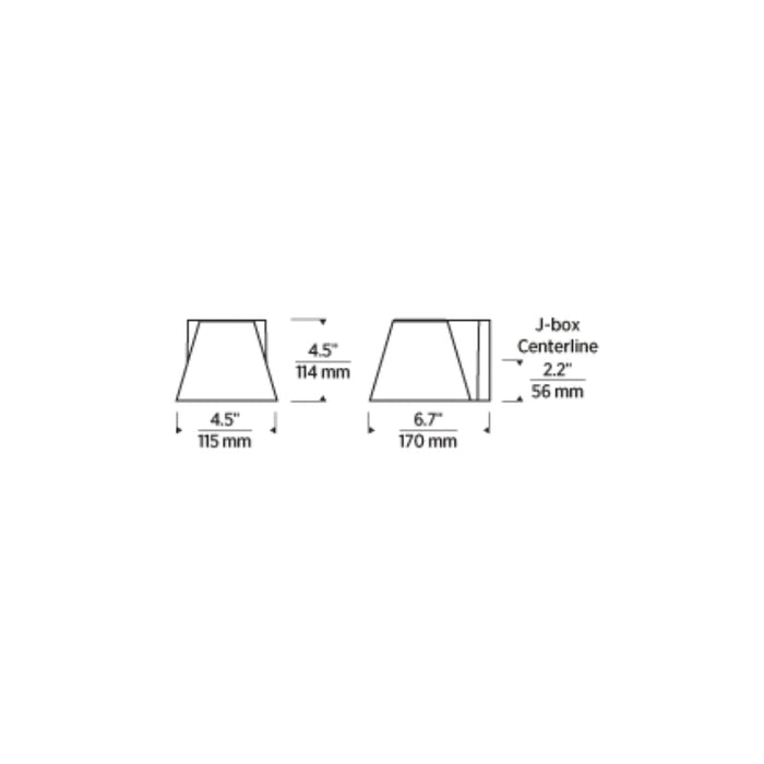 Tech 700WSBOW Bowman 5" LED Outdoor Wall Light