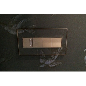 Adorne AWM4G 4-Gang Screwless Wall Plate