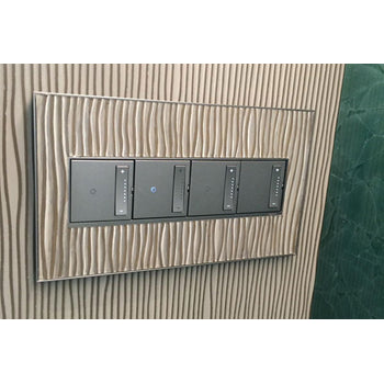 Adorne AWM4G 4-Gang Screwless Wall Plate