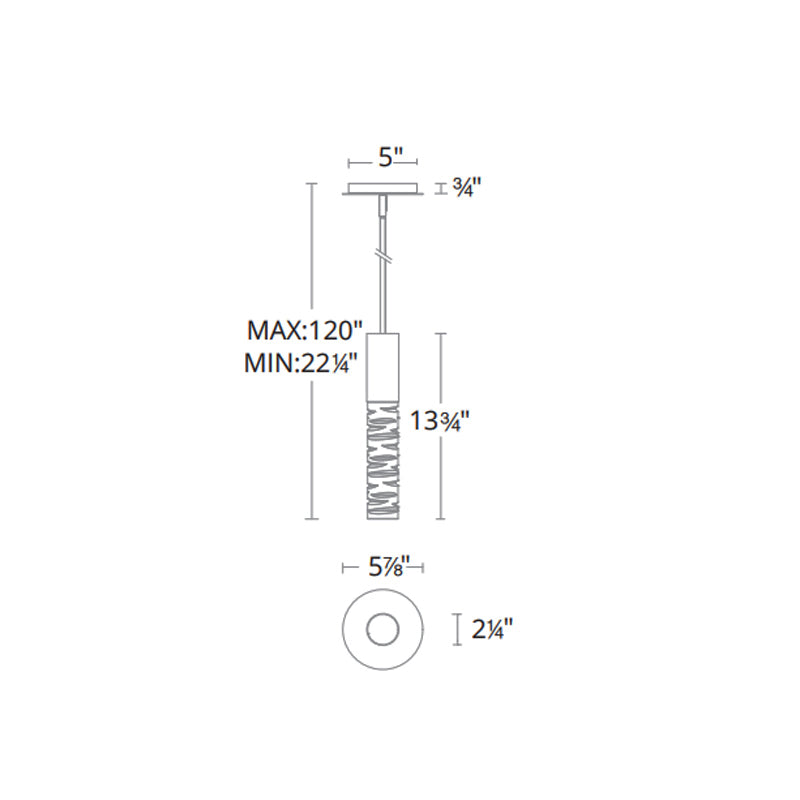 Schonbek Beyond BPD14214 Cru 6" LED Pendant
