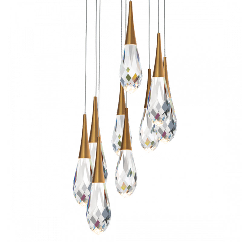 Schonbek Beyond BPD21209 Hibiscus 9-lt 17" LED Pendant