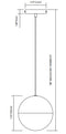 Elan 83956 Moonlit 1-lt 8" LED Pendant