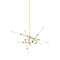 Tech 700LNG12A Linger 12-lt 52" LED Abstract Chandelier