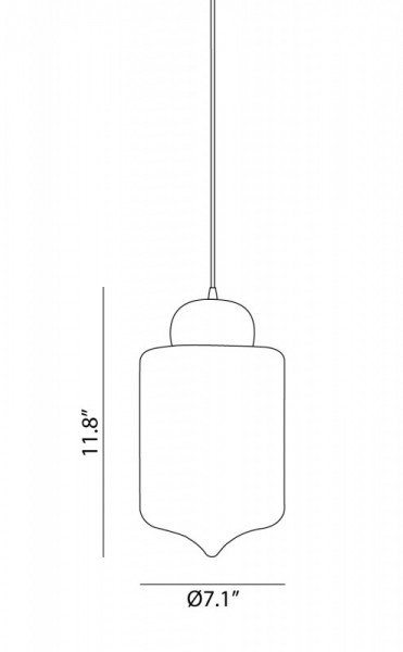 Matteo C41401 Irresistible Organic Charm 1-lt 7" Pendant