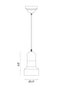 Matteo C53205 Industrial 1-lt 6" Pendant