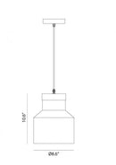 Matteo C53207 Industrial 1-lt 9" Pendant