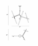 Matteo C55806 Lightsaber 6-lt 37" Chandelier
