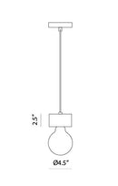 Matteo C56602 Marmo 1-lt 5" Pendant