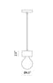 Matteo C56602 Marmo 1-lt 5" Pendant
