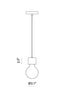 Matteo C56603 Marmo 1-lt 3" Pendant
