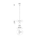 Matteo C72304 Maru 4-lt 20" Chandelier