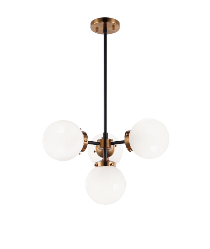Matteo C72304 Maru 4-lt 20" Chandelier
