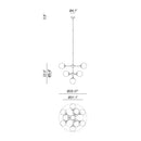 Matteo C72310 Maru 10-lt 29" Chandelier