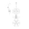 Matteo C75318 Stellar 18-lt 26" Chandelier