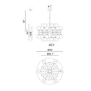 Matteo C75324 Stellar 24-lt 30" Chandelier