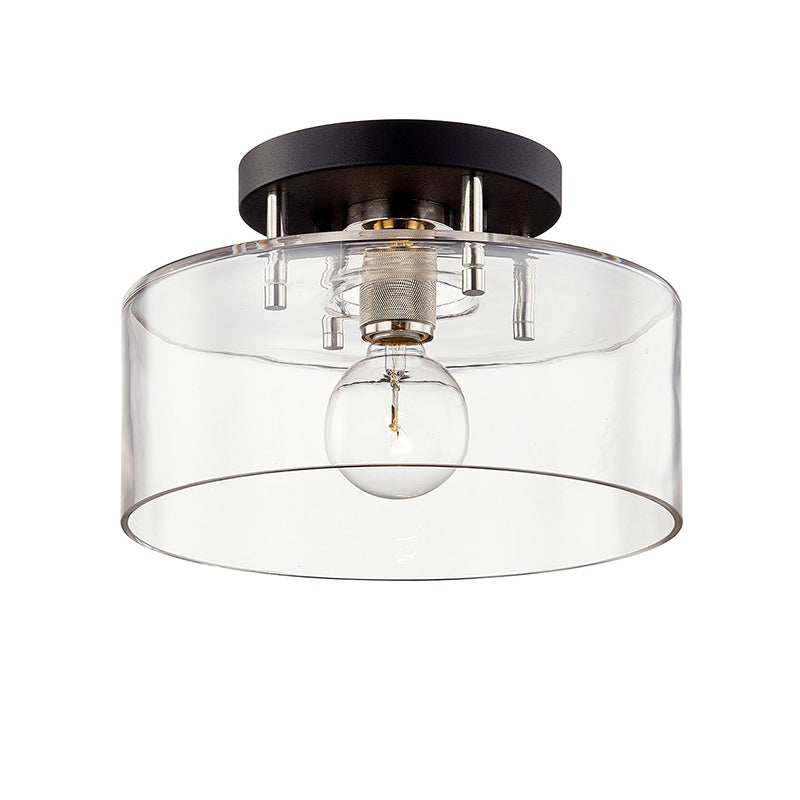 Troy C7541 Bergamot Station 1-lt 12" Semi Flush