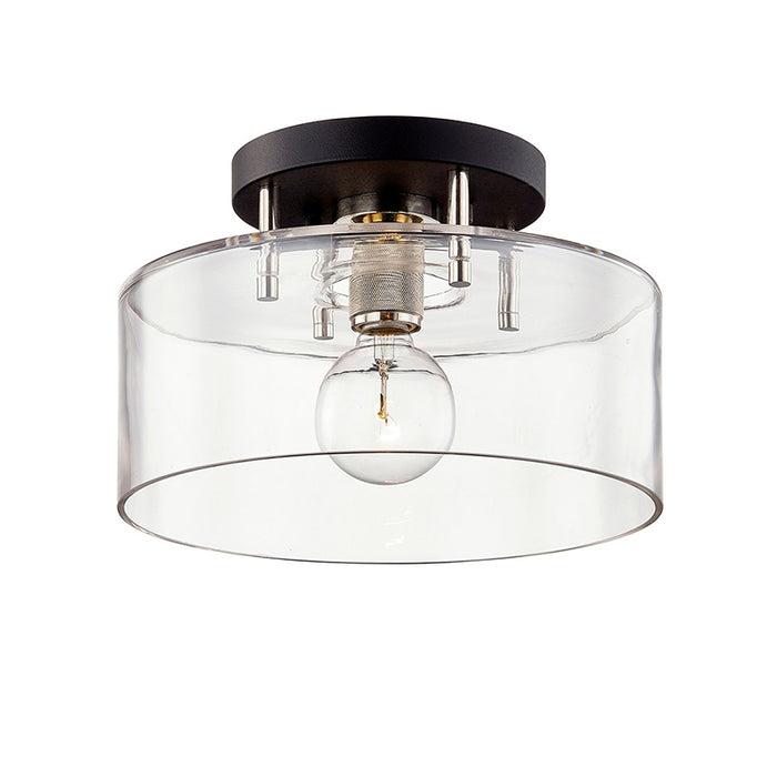 Troy C7541 Bergamot Station 1-lt 12" Semi Flush