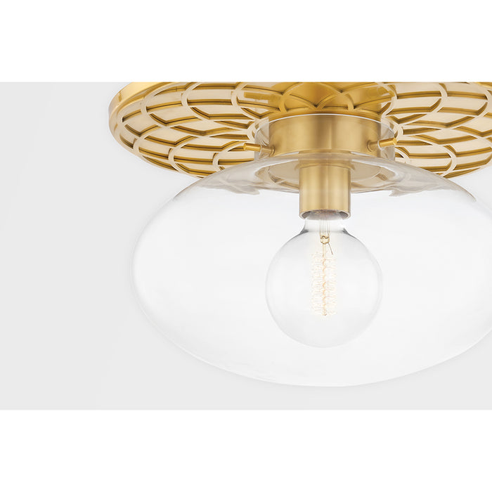 Hudson Valley 1418 New Paltz 1-lt 18" Semi Flush
