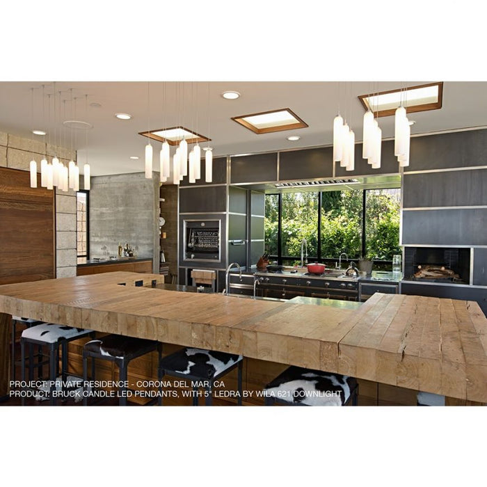 Bruck Candle 1-lt LED Mini Pendant with Canopy