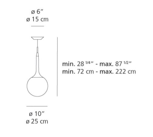 Artemide Castore 25 Suspension Light