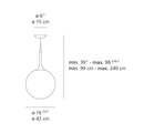 Artemide Castore 42 Suspension Light