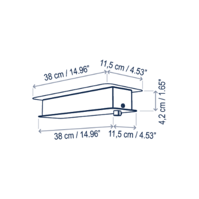 Bover Skybell Linear S/7L/23 7-lt 72" LED Pendant, Up and Down Light