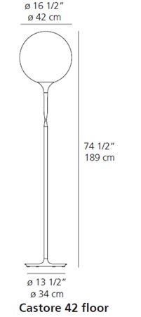 Artemide Castore 42 Floor Lamp