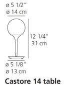 Artemide Castore 14 Table Lamp