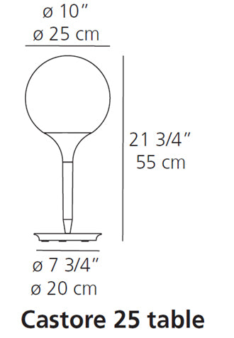 Artemide Castore 25 Table Lamp