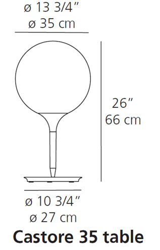 Artemide Castore 35 Table Lamp