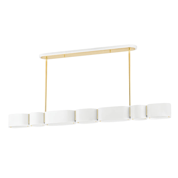 Corbett 393-54 Opal 7-lt 54" Linear Chandelier