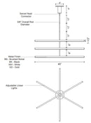 Kuzco CH10345 Vega 45" LED Chandelier