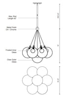 Kuzco CH3117 Bolla LED Chandelier