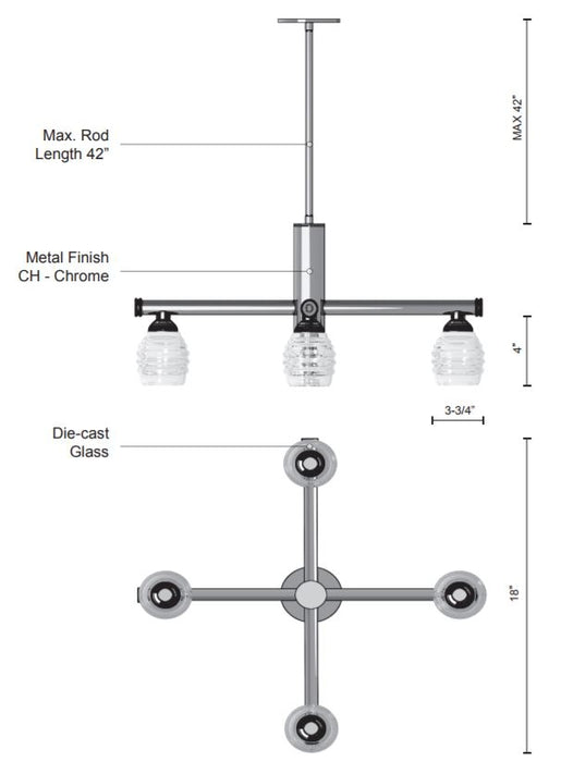 Kuzco CH52118 LED Chandelier