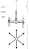 Kuzco CH52127 Honeycomb LED Chandelier