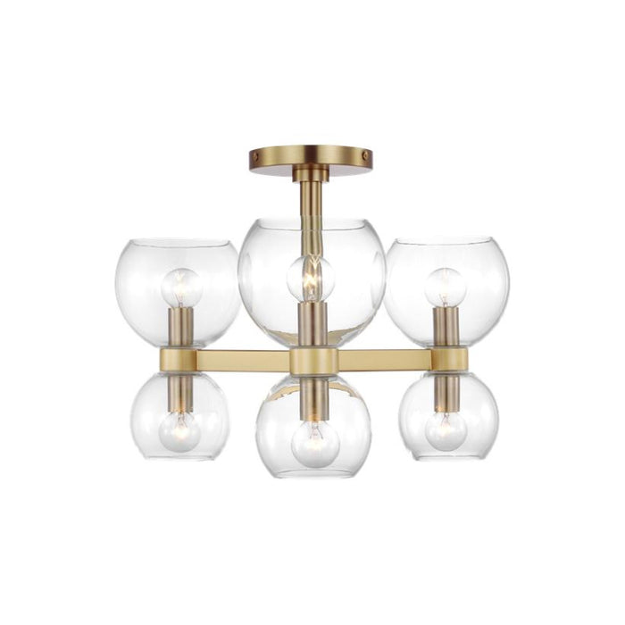 Visual Comfort KSF1036 Londyn 6-lt 20" Semi-Flush Mount