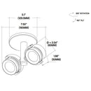Core CMP410 Double LED Monopoint Luminare