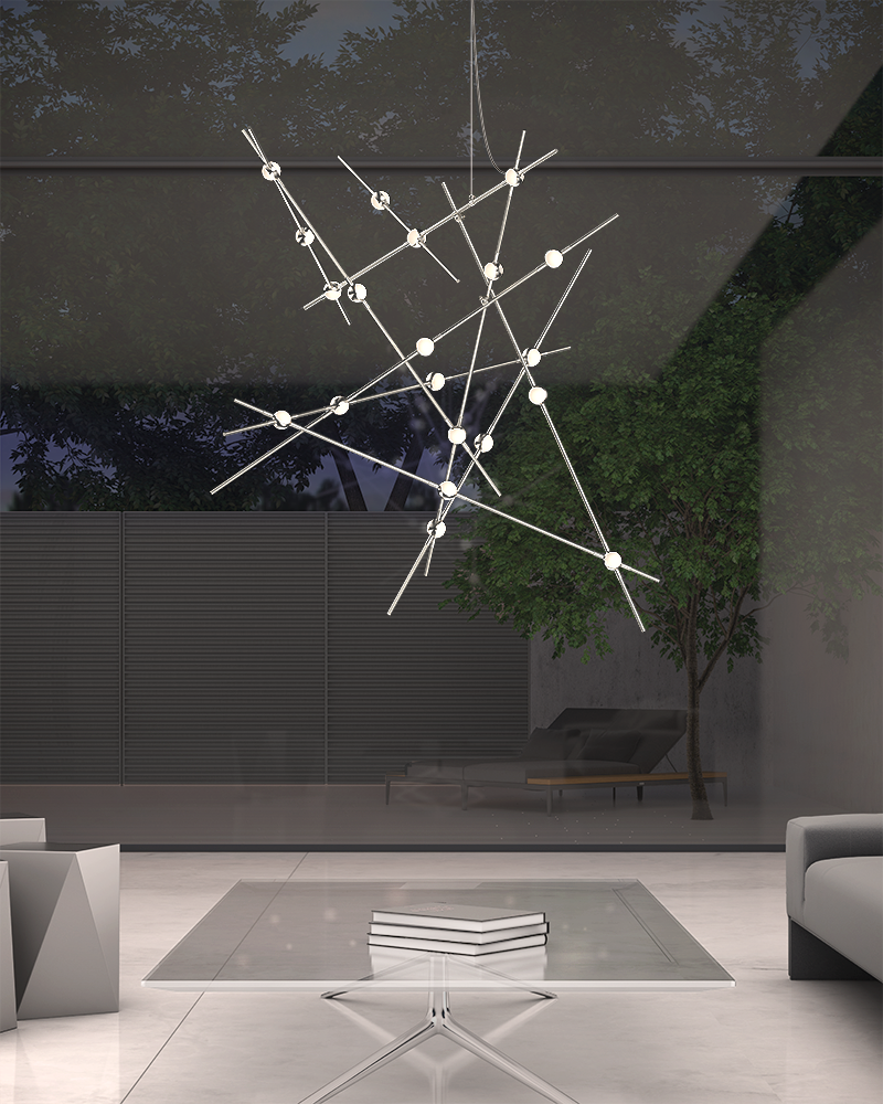 Sonneman 2152 Constellation Aquila 20-lt 37" LED Major Chandelier