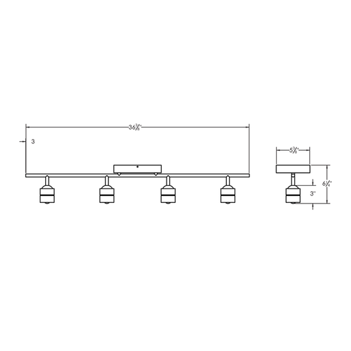 AFX CRRF Series Core 4-Head LED Fixed Rail - LBC Lighting