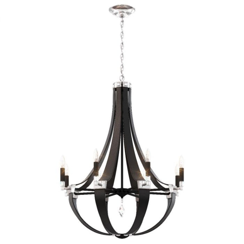 Schonbek CY1008 Crystal Empire Rustic 8-lt 30" Chandelier