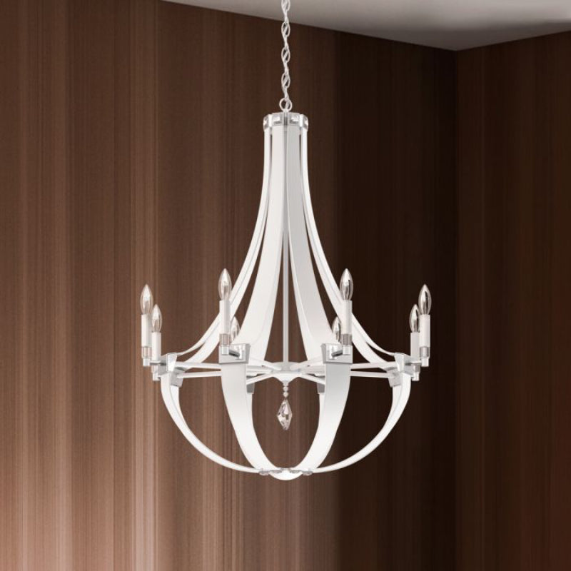 Schonbek CY1008 Crystal Empire Rustic 8-lt 30" Chandelier