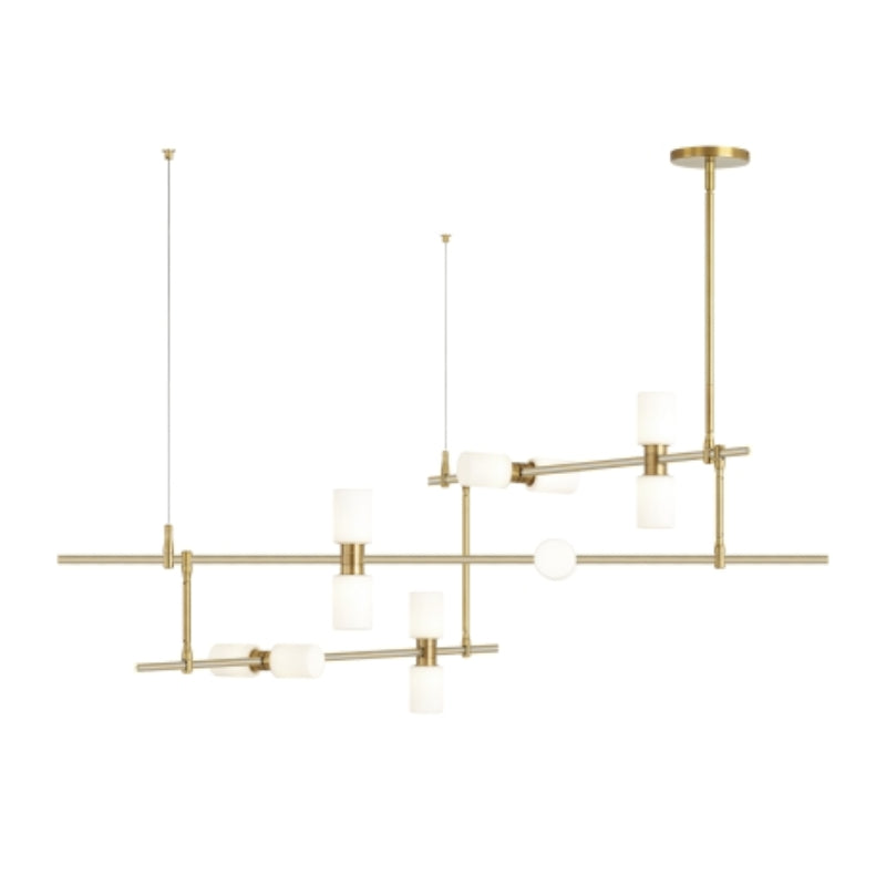 Tech 700MDCH ModernRail 12-lt 48" LED Chandelier
