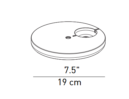 Luceplan D83 Tivedo 18" Tall LED Table Lamp